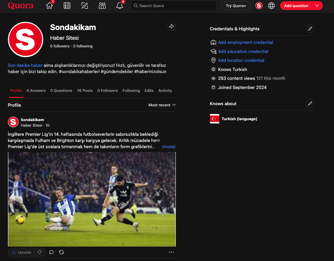 Haberler Son Dakika Quora Sayfası