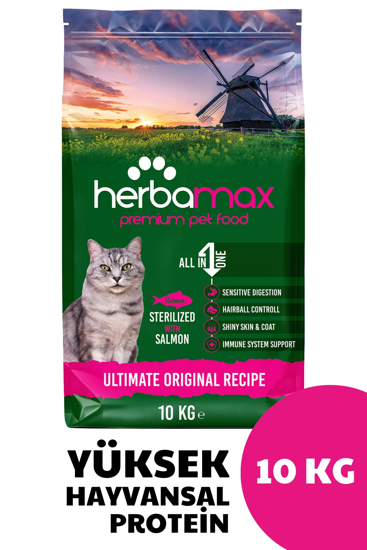 Kısırlaştırılmış Kediler İçin En İyi Mama: Herba Max