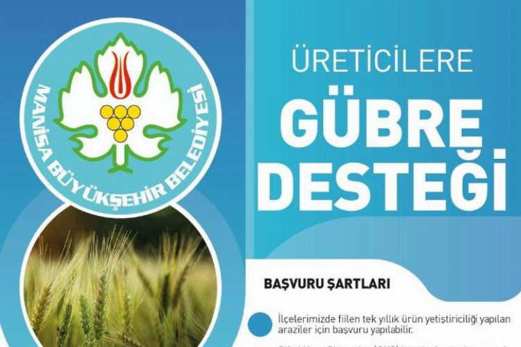 Manisa Büyükşehir’den üreticilere 3,1 milyon liralık gübre desteği