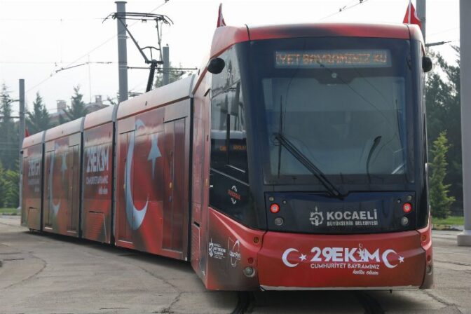 Kocaeli’de UlaşımPark’tan Cumhuriyet tramvayı